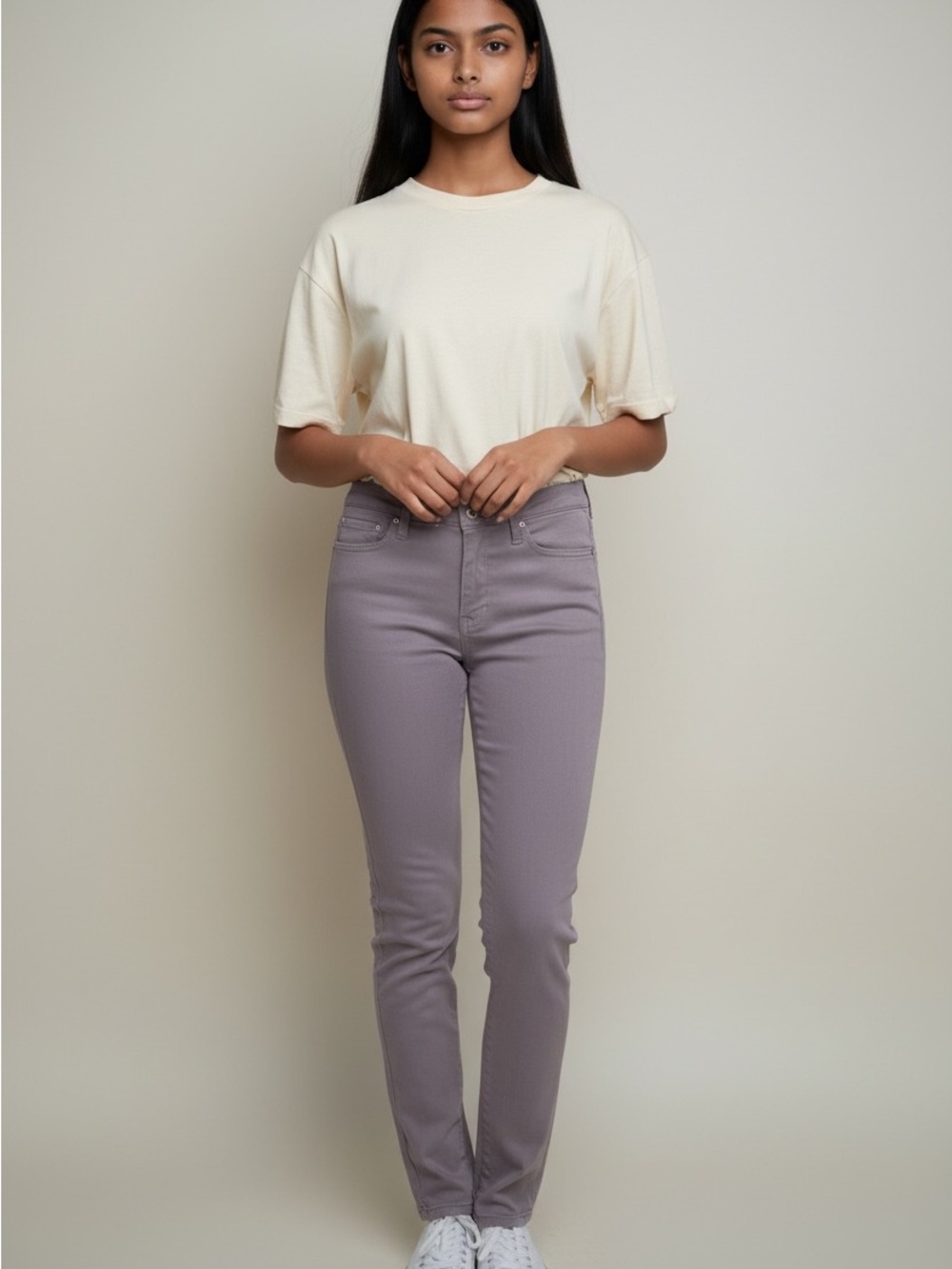 Women's Edwin Midrise Lavender Skinny Jeans Size 27
